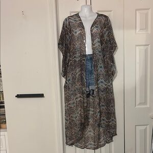 Band of Gypsies Multicolor Patterned Kimono